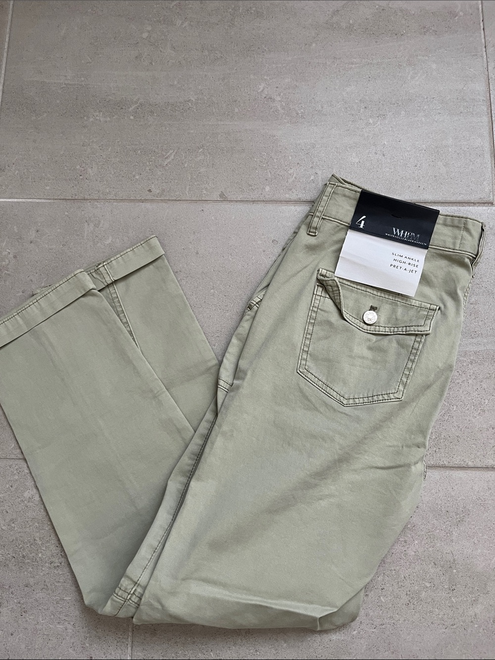 NWT WHBM High-rise Pret a Jet Slim Ankle